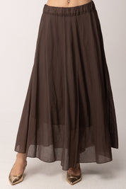 Khloe Femme Gonna Lunga In Voile CBGO5632 CACAO