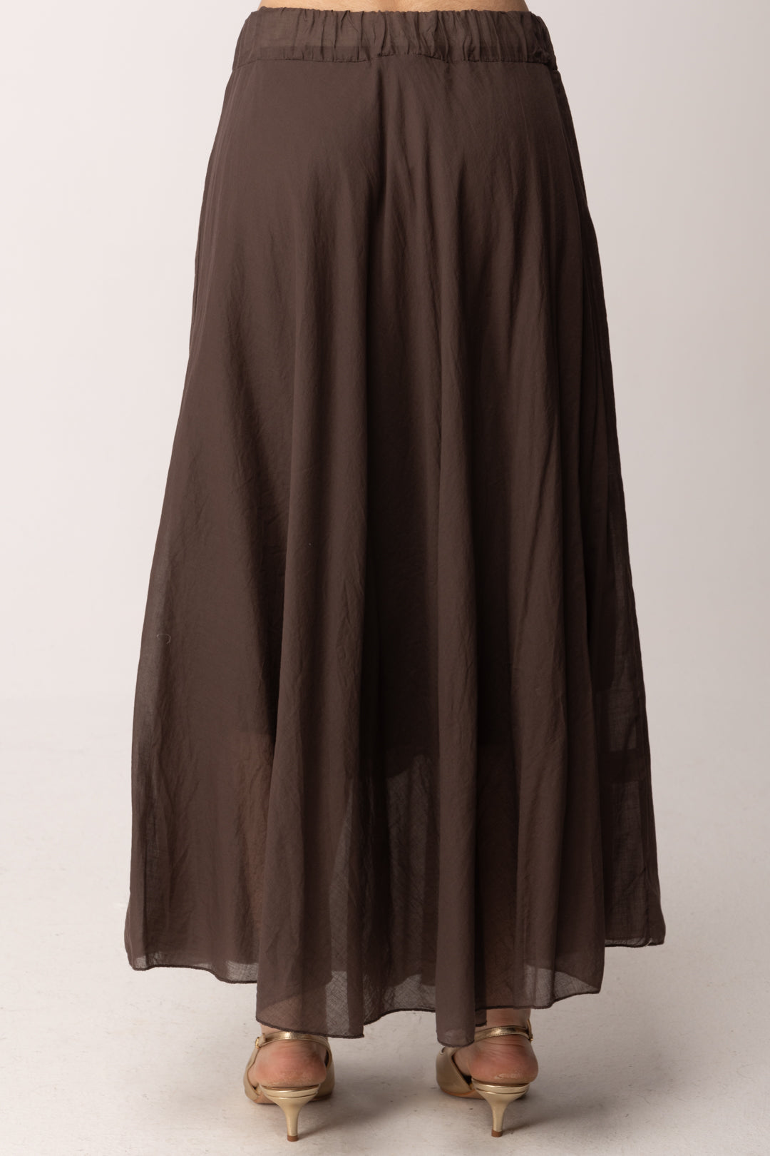 Khloe Femme Gonna Lunga In Voile CBGO5632 CACAO