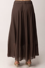 Khloe Femme Gonna Lunga In Voile CBGO5632 CACAO