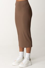 Pinko Gonna Midi Aderente 104165 TERRA SCURO