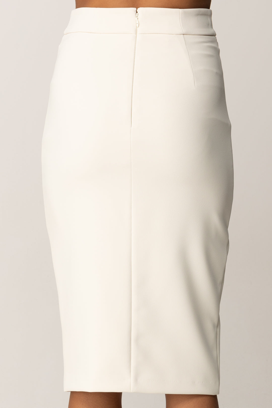 Elisabetta Franchi Woman Midi Skirt In Crêpe with Front Zip