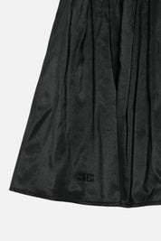 Elisabetta Franchi Bambina Gonna Midi In Taffetà con Applicazione Logo In Strass EFGO2380TF004.N000