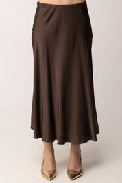 Khloe Femme Gonna Midi Satinata CBGO0454 CACAO