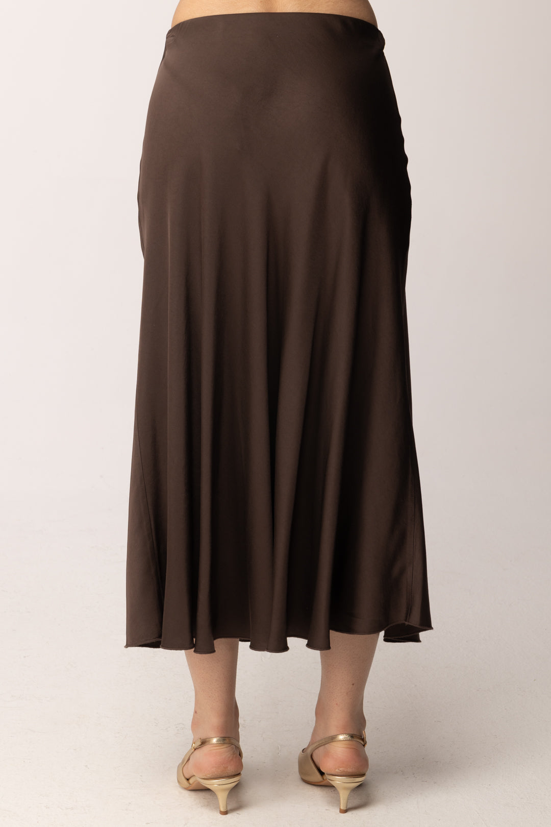 Khloe Femme Gonna Midi Satinata CBGO0454 CACAO