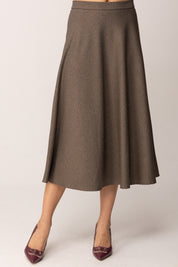 Khloe Femme Gonna Midi Svasata a Micro-motivo MORO