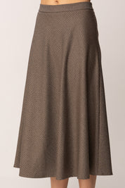 Khloe Femme Gonna Midi Svasata a Micro-motivo MORO