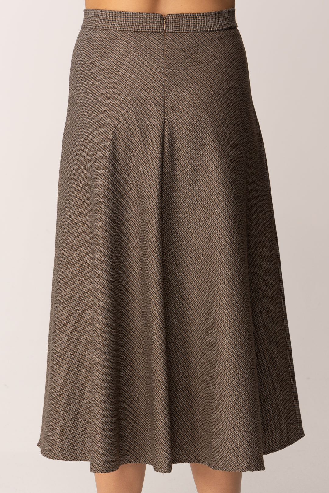 Khloe Femme Gonna Midi Svasata a Micro-motivo MORO