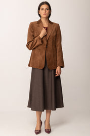 Khloe Femme Gonna Midi Svasata a Micro-motivo VINO