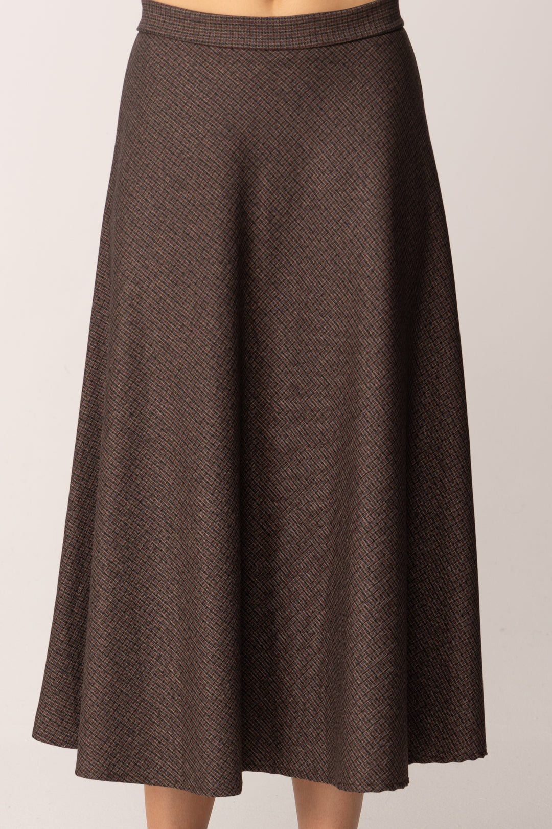 Khloe Femme Gonna Midi Svasata a Micro-motivo VINO