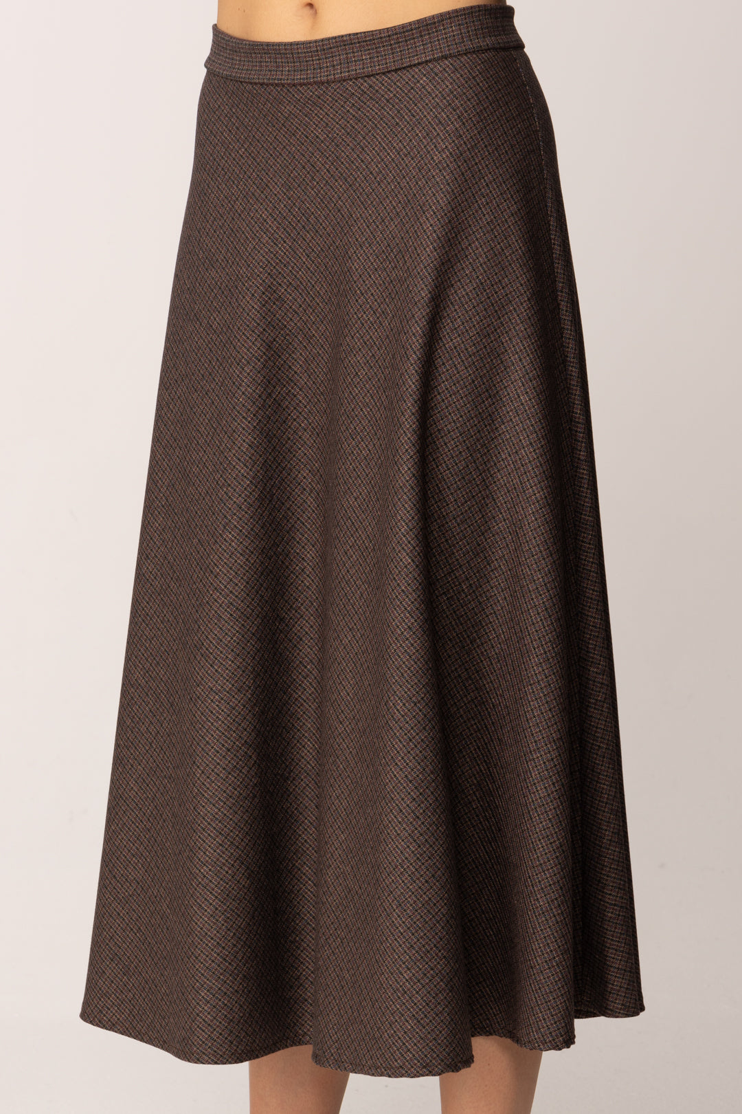 Khloe Femme Gonna Midi Svasata a Micro-motivo VINO