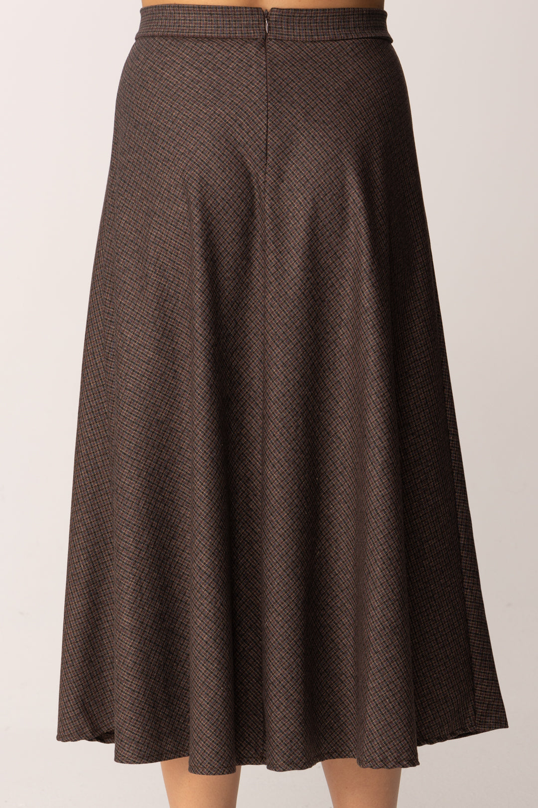 Khloe Femme Gonna Midi Svasata a Micro-motivo VINO