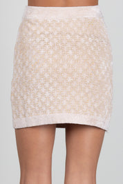 Elisabetta Franchi Bambina Gonna Mini In Tessuto Jacquard con Bottoni EFGO221CFL149.D747