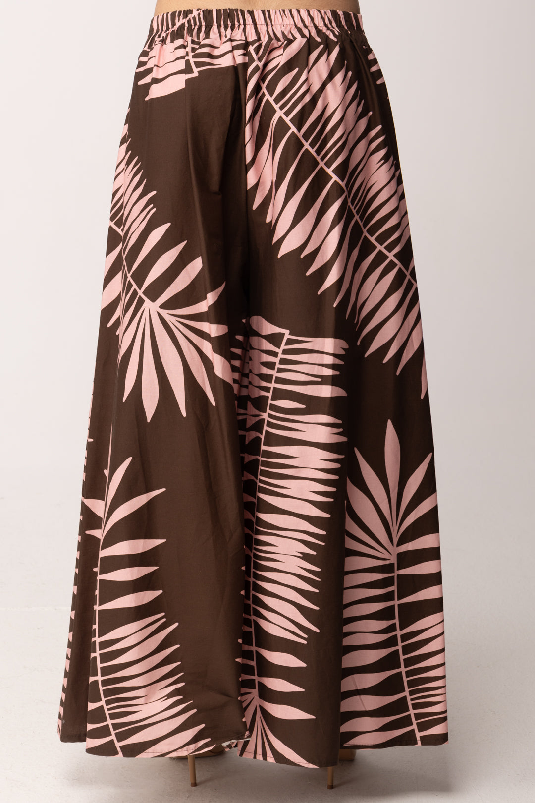 Khloe Femme Gonna Pantalone Tropicale a Ruota CBPA5860 CACAO