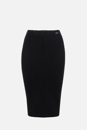 Elisabetta Franchi Gonna Tubino In Lana Punto Stoffa GK19S56E2 NERO