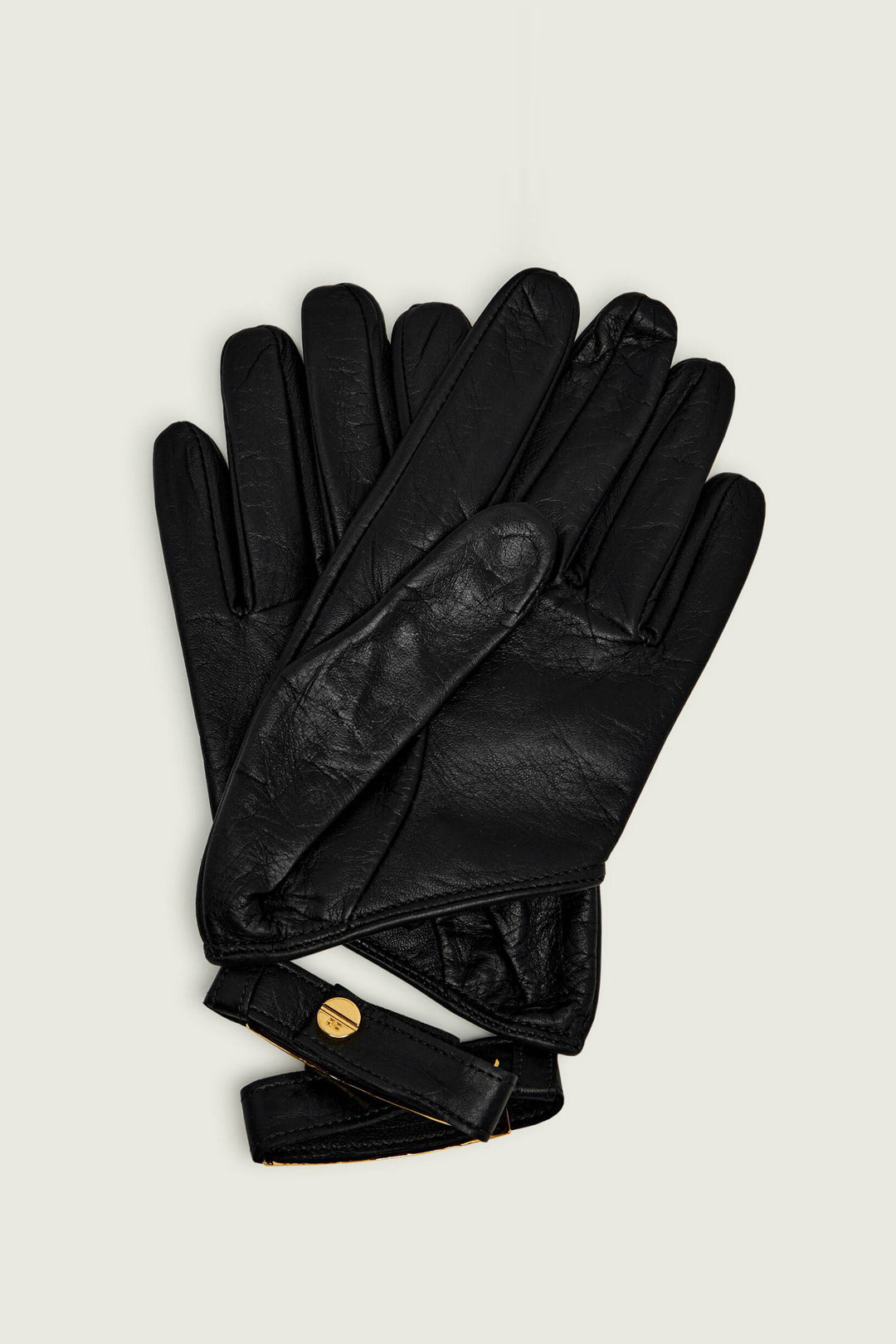 Elisabetta Franchi Guanti In Pelle con Braccialetto GU13R62E2 NERO