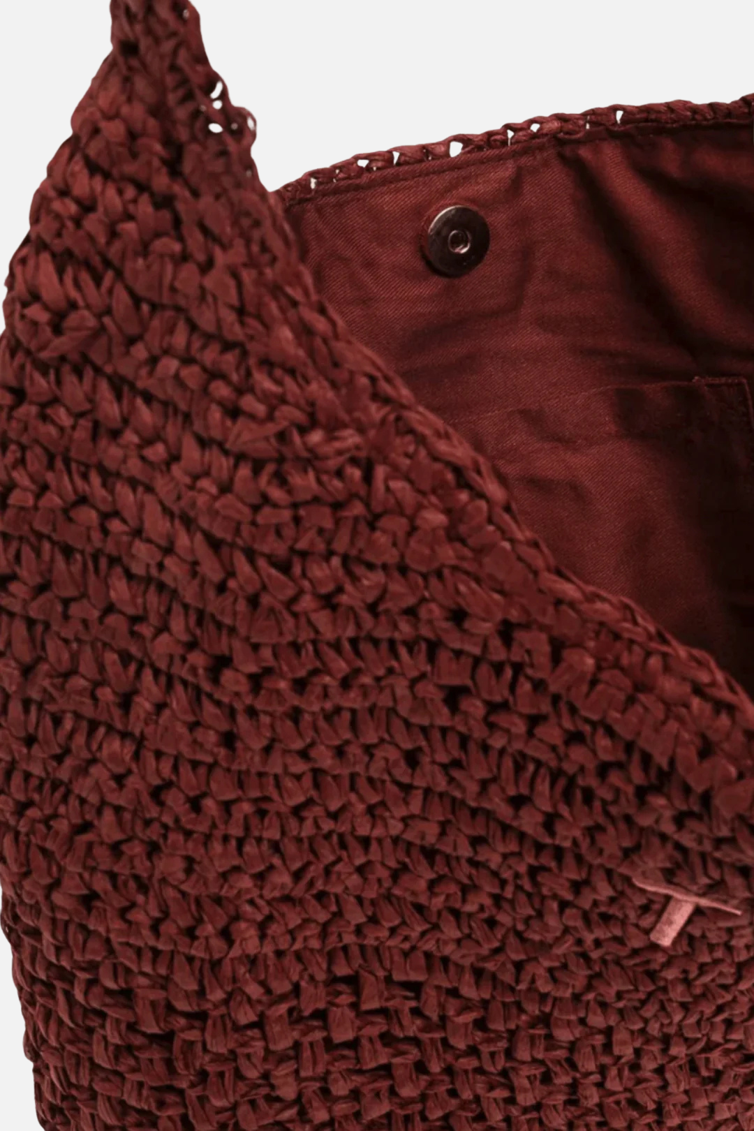 Twin-set Hobo a Spalla Effetto Paglia 261TD8310 BROWN HENNA