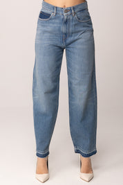 Pinko Jeans Ampi con Fondo Sfrangiato 103857 A341 PJF