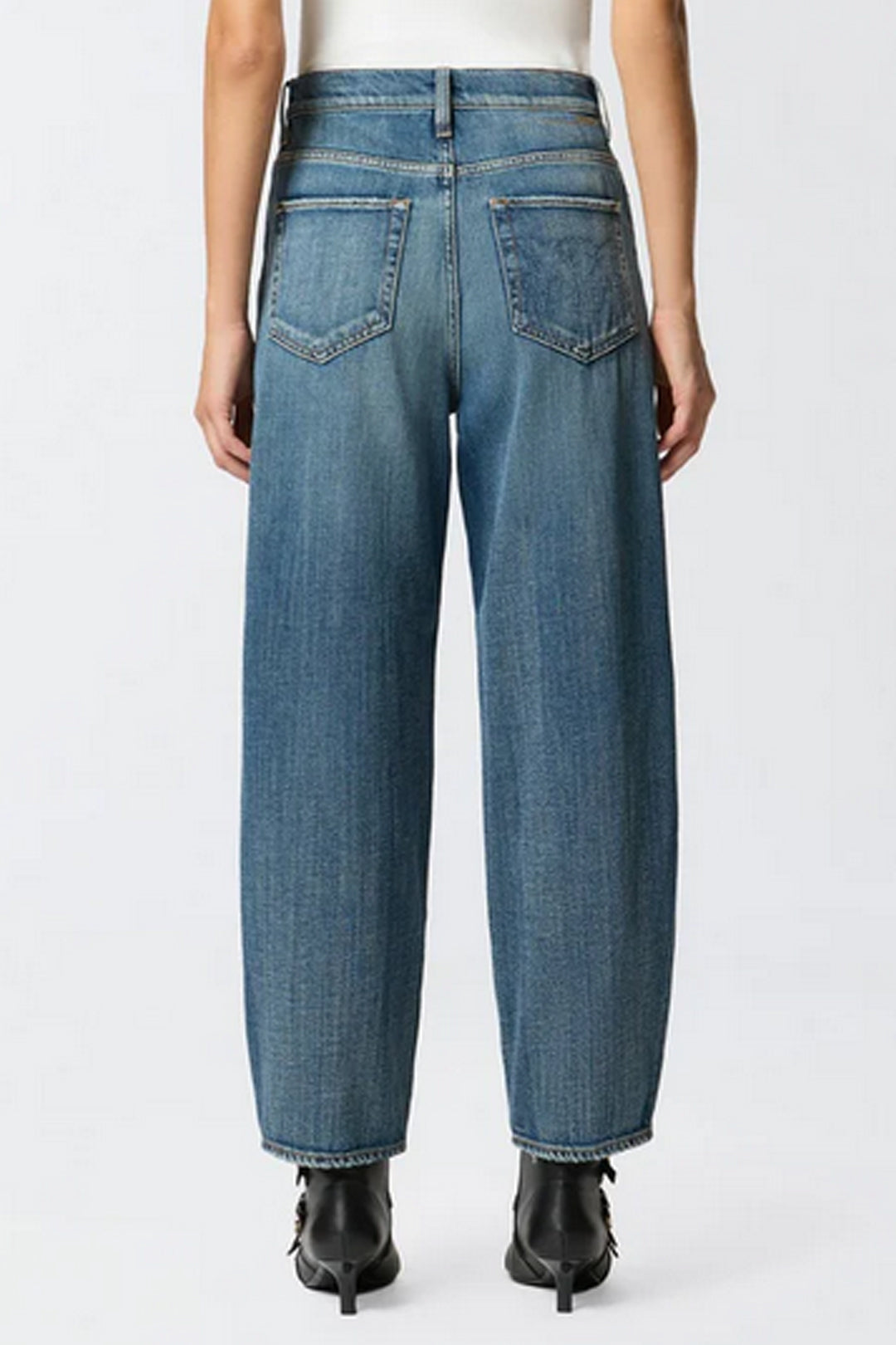 Pinko Jeans Balloon Fit a Cinque Tasche LAVAGGIO MEDIO SCURO