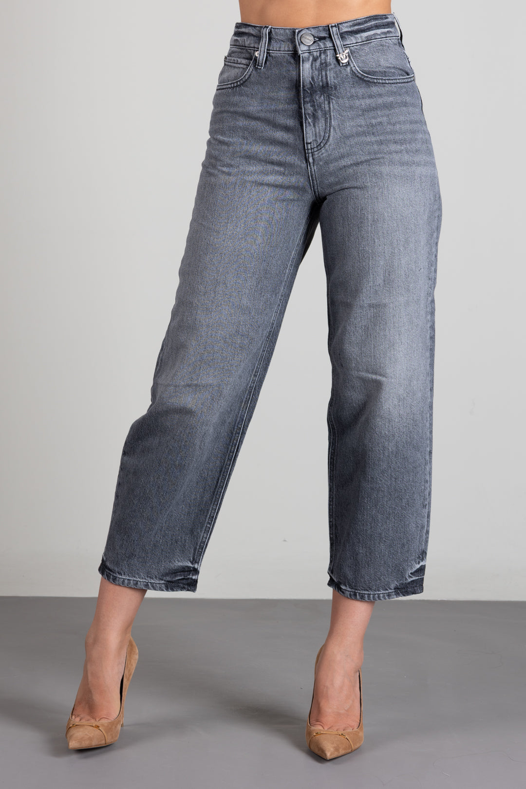 Pinko Jeans Balloon Fit con Gamba a Palloncino 103857 A2RY PJ9