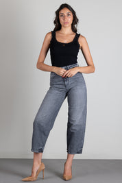 Pinko Jeans Balloon Fit con Gamba a Palloncino 103857 A2RY PJ9