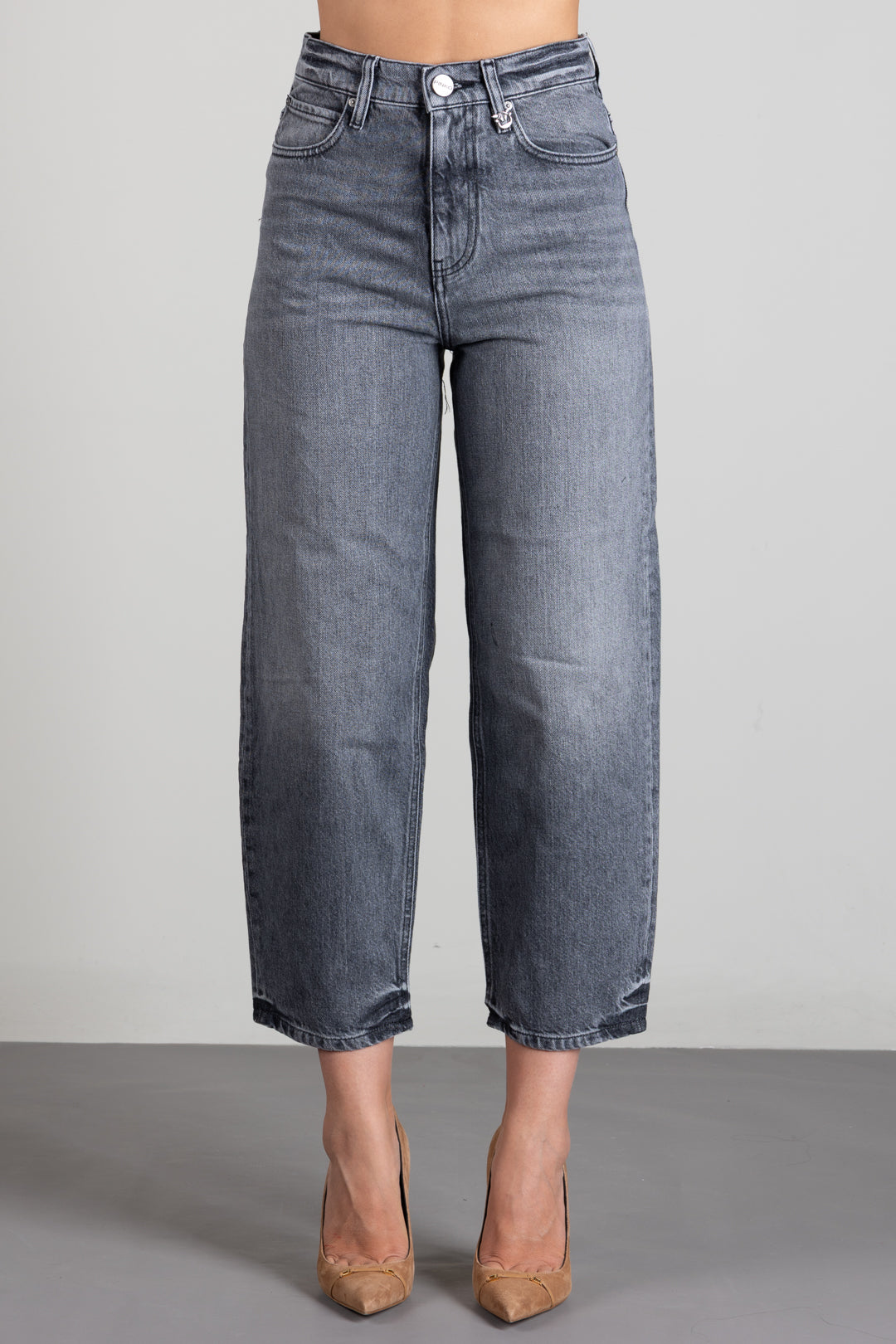 Pinko Jeans Balloon Fit con Gamba a Palloncino 103857 A2RY PJ9