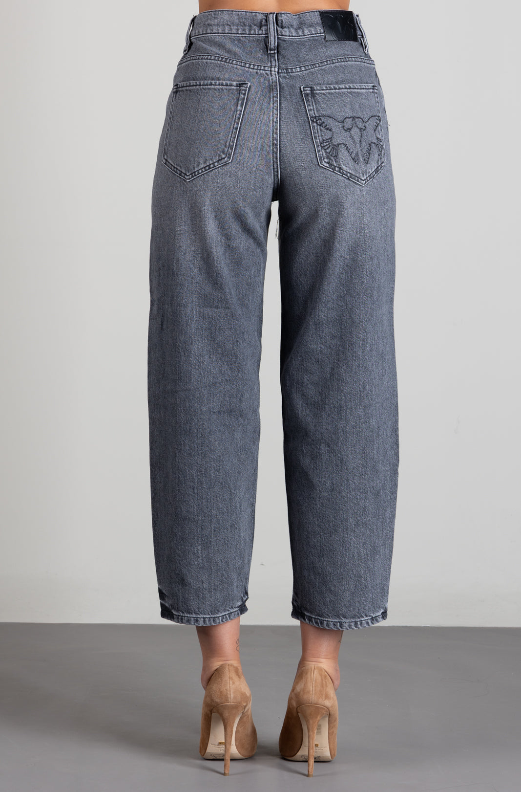 Pinko Jeans Balloon Fit con Gamba a Palloncino 103857 A2RY PJ9