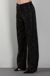 Elisabetta Franchi Jeans Balloon In Denim Full Strass PJ16D66E2 NERO