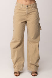 Patrizia Pepe Jeans Balloon Relaxed Fit 8P0791 D135 FADE SAND WASH