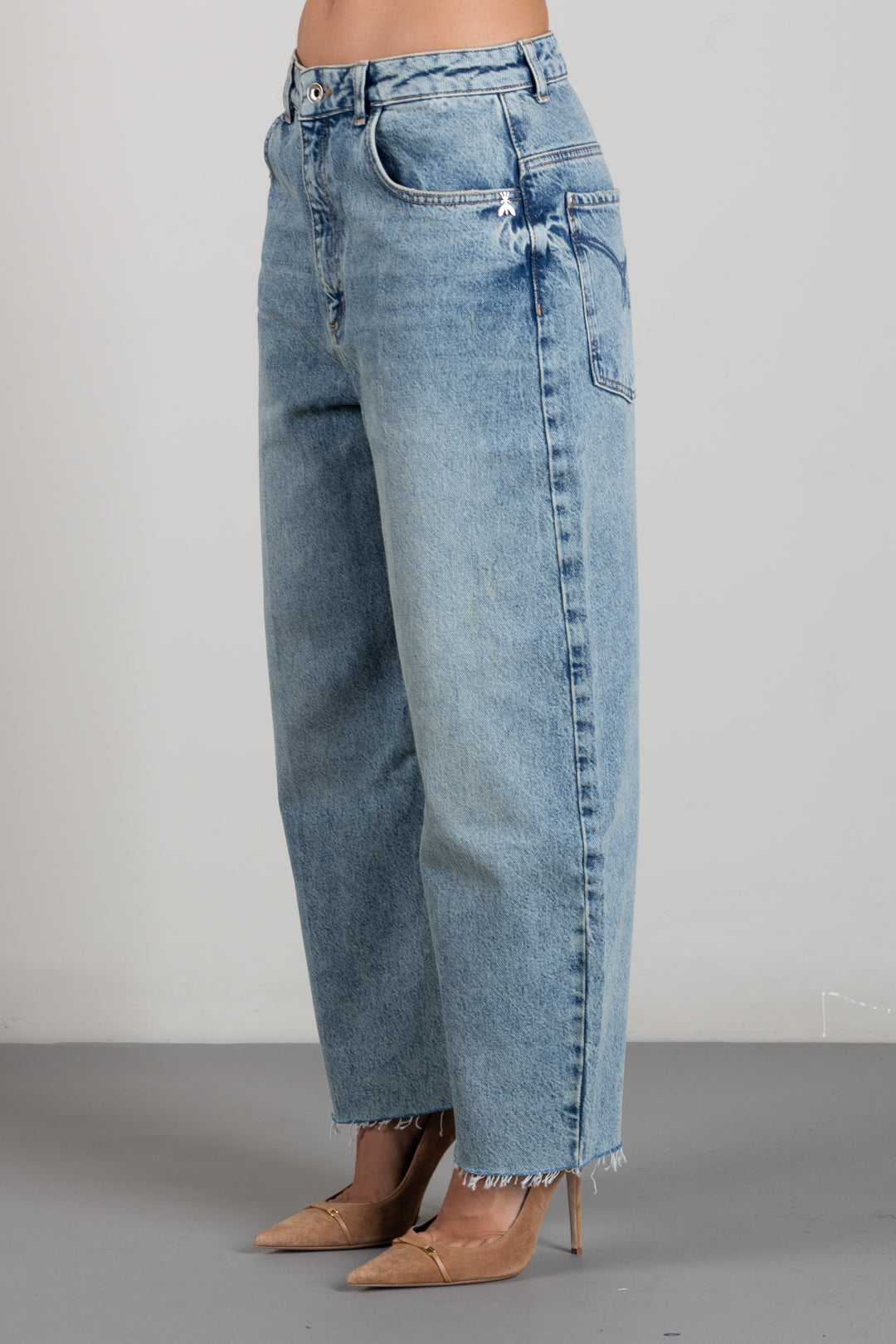 Patrizia Pepe Jeans Barrel In Denim Stone Wash 8P0349 D1WZB VINTAGE WASH