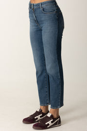 Elisabetta Franchi Jeans con Logo Embossed PJ07N56E2 LIGHT BLUE