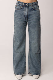 Patrizia Pepe Jeans con Logo Fly Ricamato Sul Retro 8P0818 D108 NEW WARM BLUE WASH