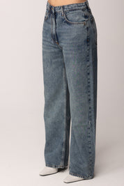 Patrizia Pepe Jeans con Logo Fly Ricamato Sul Retro 8P0818 D108 NEW WARM BLUE WASH