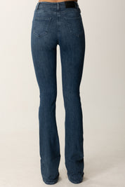 Elisabetta Franchi Jeans con Logo Gioiello PJ12N56E2 BLUE DENIM