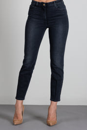 Elisabetta Franchi Jeans Delavé con Logo PJ11I66E2 VINTAGE BLACK