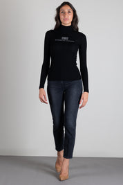 Elisabetta Franchi Jeans Delavé con Logo PJ11I66E2 VINTAGE BLACK