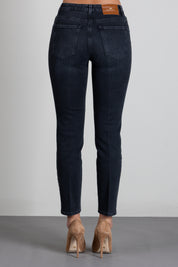 Elisabetta Franchi Jeans Delavé con Logo PJ11I66E2 VINTAGE BLACK