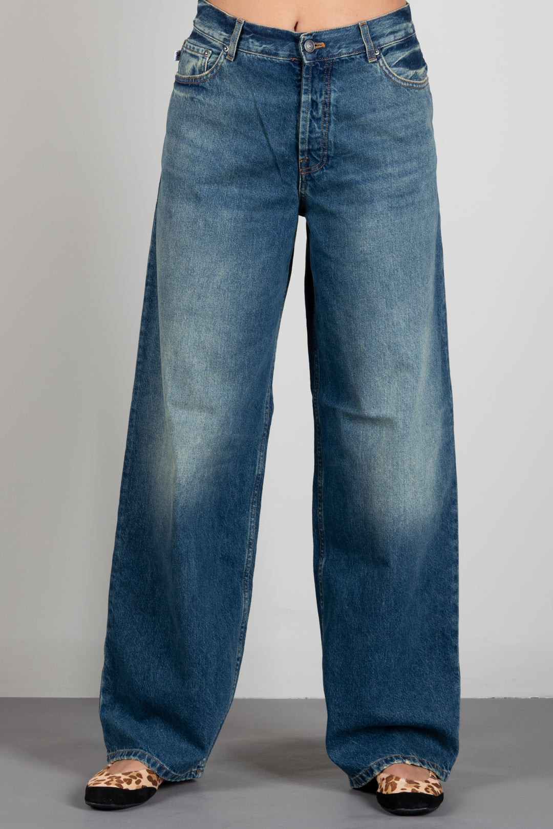 Aniye By Jeans Delia Baggy a Cinque Tasche 181021 REBEL STONE :AI26