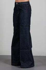 Vicolo Jeans Flare a Vita Alta In Denim Rinse DAC5066 DENIM RINSE