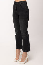 Patrizia Pepe Jeans Flare Cropped a Vita Alta 8P0819 D140 BLACK WASH