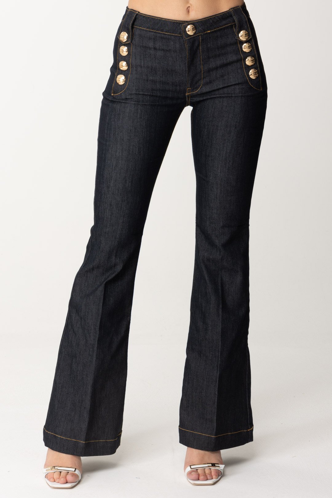Gaëlle Paris Jeans Flare GAABW00308 BLU