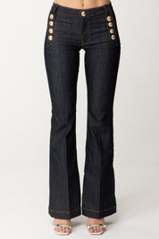 Gaëlle Paris Jeans Flare GAABW00308 BLU