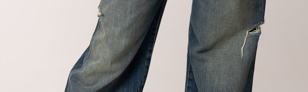 Aniye By Jeans Frida Effetto Used con Tagli 185452 DEEP BLU :PE26