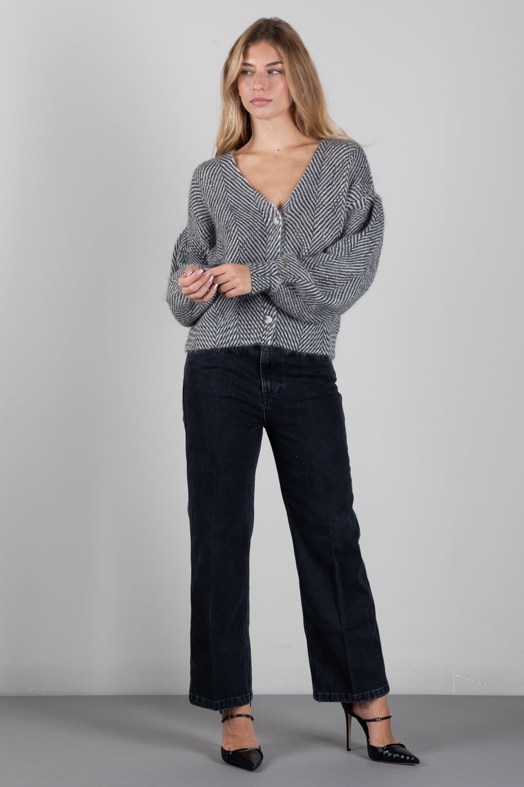 Vicolo Jeans Icon Kate Boyfriend a Vita Alta DAC5017 NERO