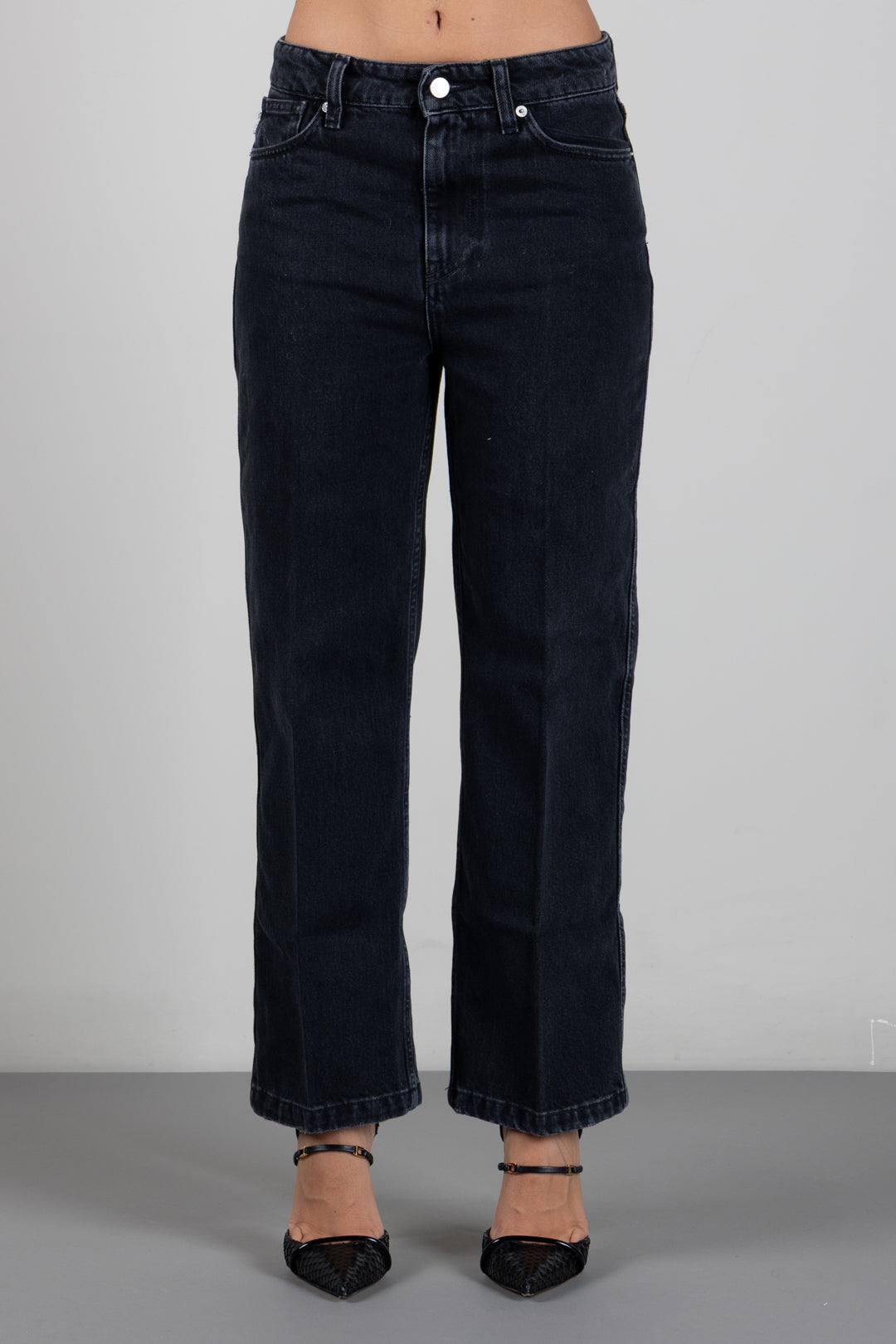 Vicolo Jeans Icon Kate Boyfriend a Vita Alta DAC5017 NERO