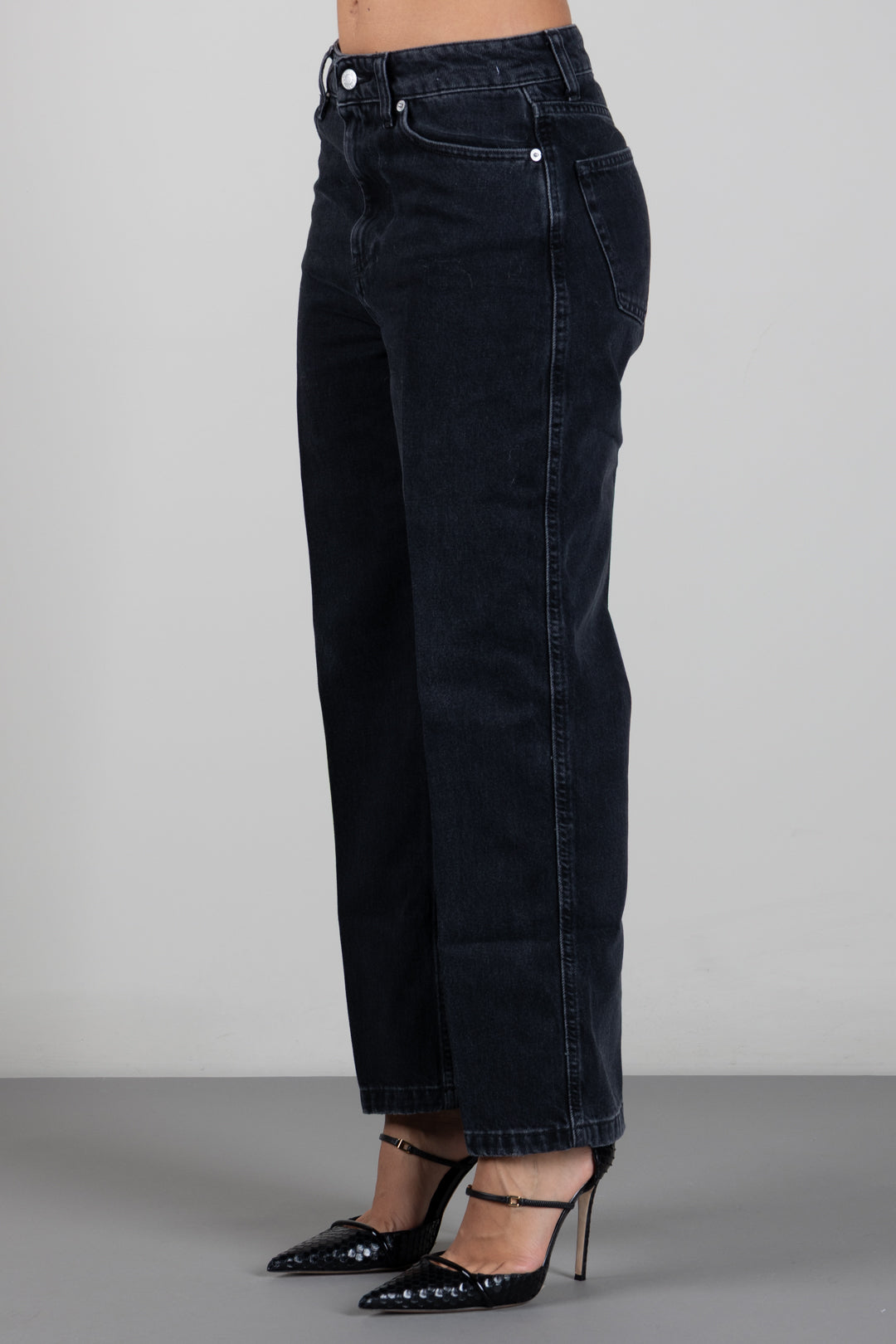 Vicolo Jeans Icon Kate Boyfriend a Vita Alta DAC5017 NERO