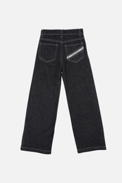 Elisabetta Franchi Bambina Jeans In Denim Scuro con Logo EFPA322CDF011.4040