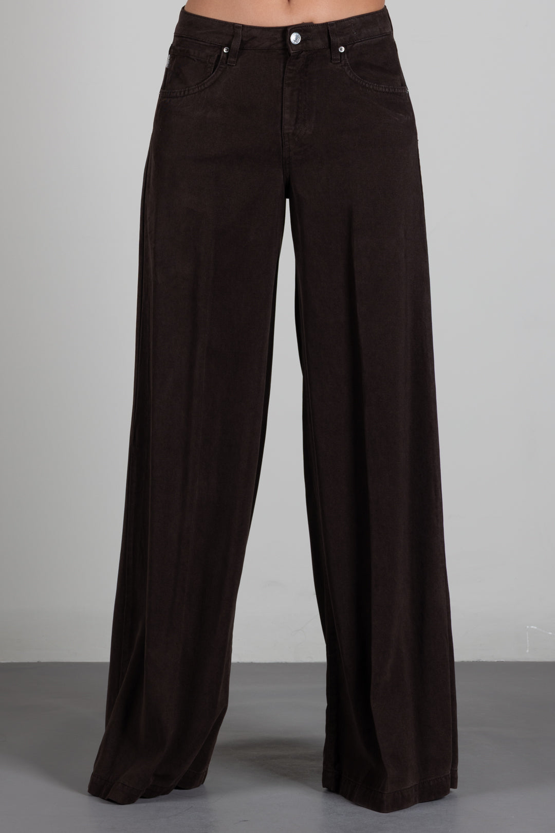 Vicolo Jeans In Lyocell a Vita Alta DAC5059 FONDENTE