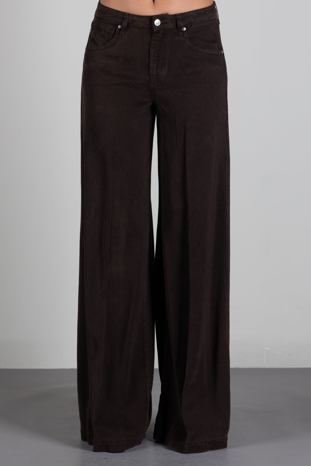 Vicolo Jeans In Lyocell a Vita Alta DAC5059 FONDENTE