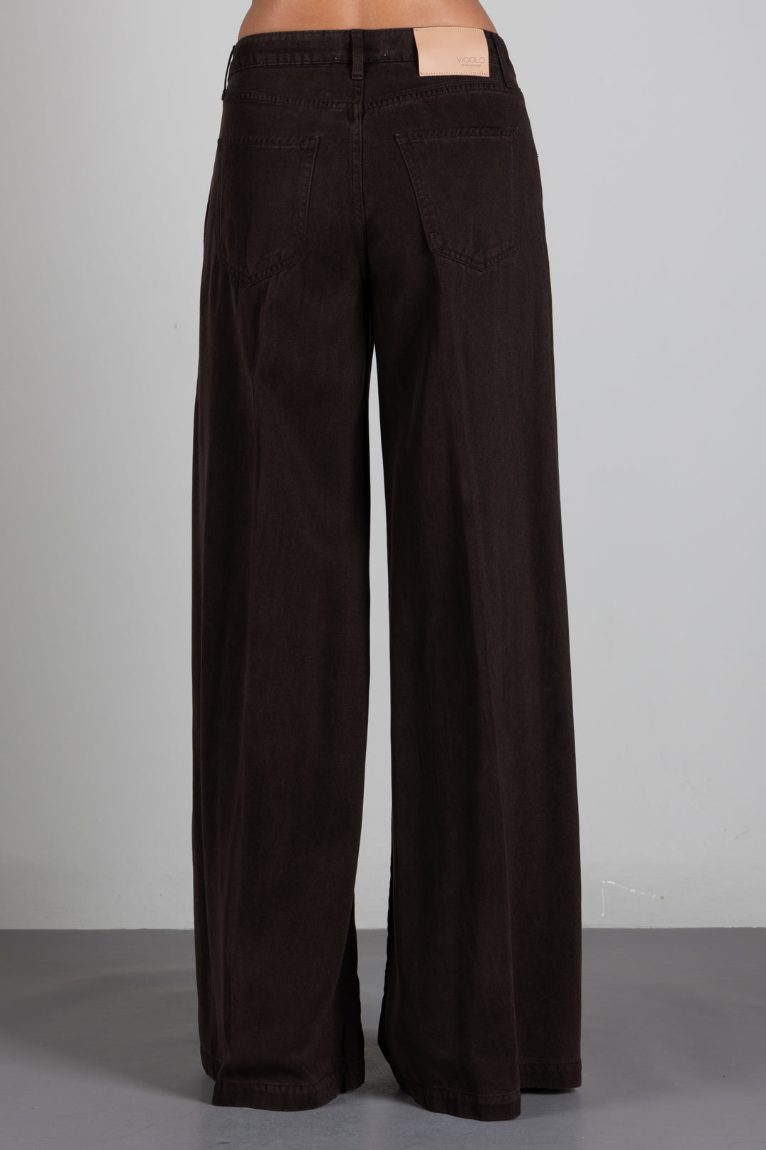 Vicolo Jeans In Lyocell a Vita Alta DAC5059 FONDENTE