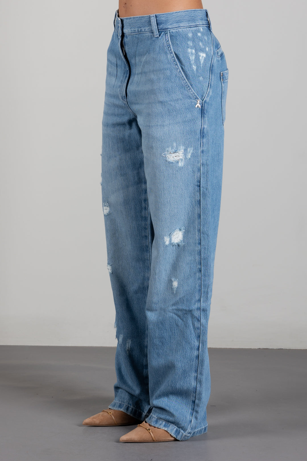 Patrizia Pepe Jeans In Tencel Denim a Vita Bassa 8P0086 D108 LIGHT BLUE WASH